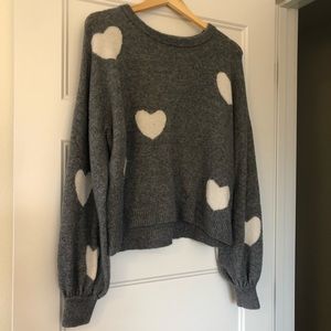 Madewell heart sweater